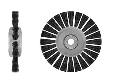 Polierbürste Holzkern Chungking Schwarz Ø 50 mm